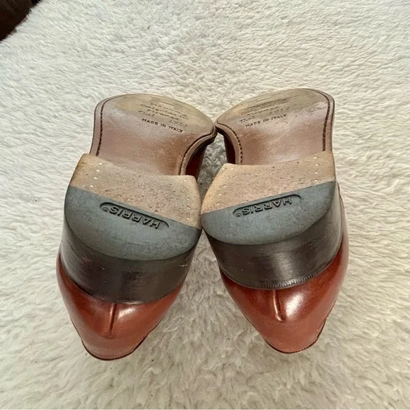 Calzoleria Harris Firenze Rich Brown Leather Oxfords size 9 - Picture 12 of 14